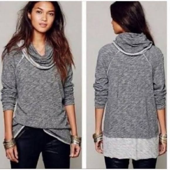 Free People Tops - Free People Beach Two Body Cocoon Cowl Neck Top